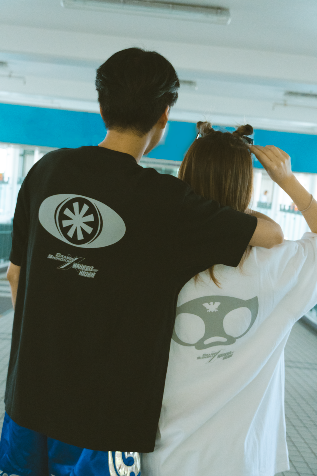 Crayon Shinchan x Masked Rider – Waniyama-san x Shocker Combatman Tee - White - DGSQUARED