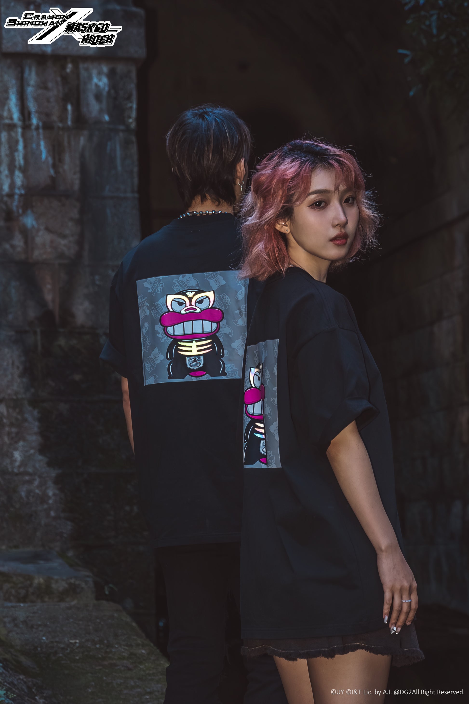Crayon Shinchan x Masked Rider – Waniyama-san x Shocker Combatman Tee - Limited Version - DGSQUARED