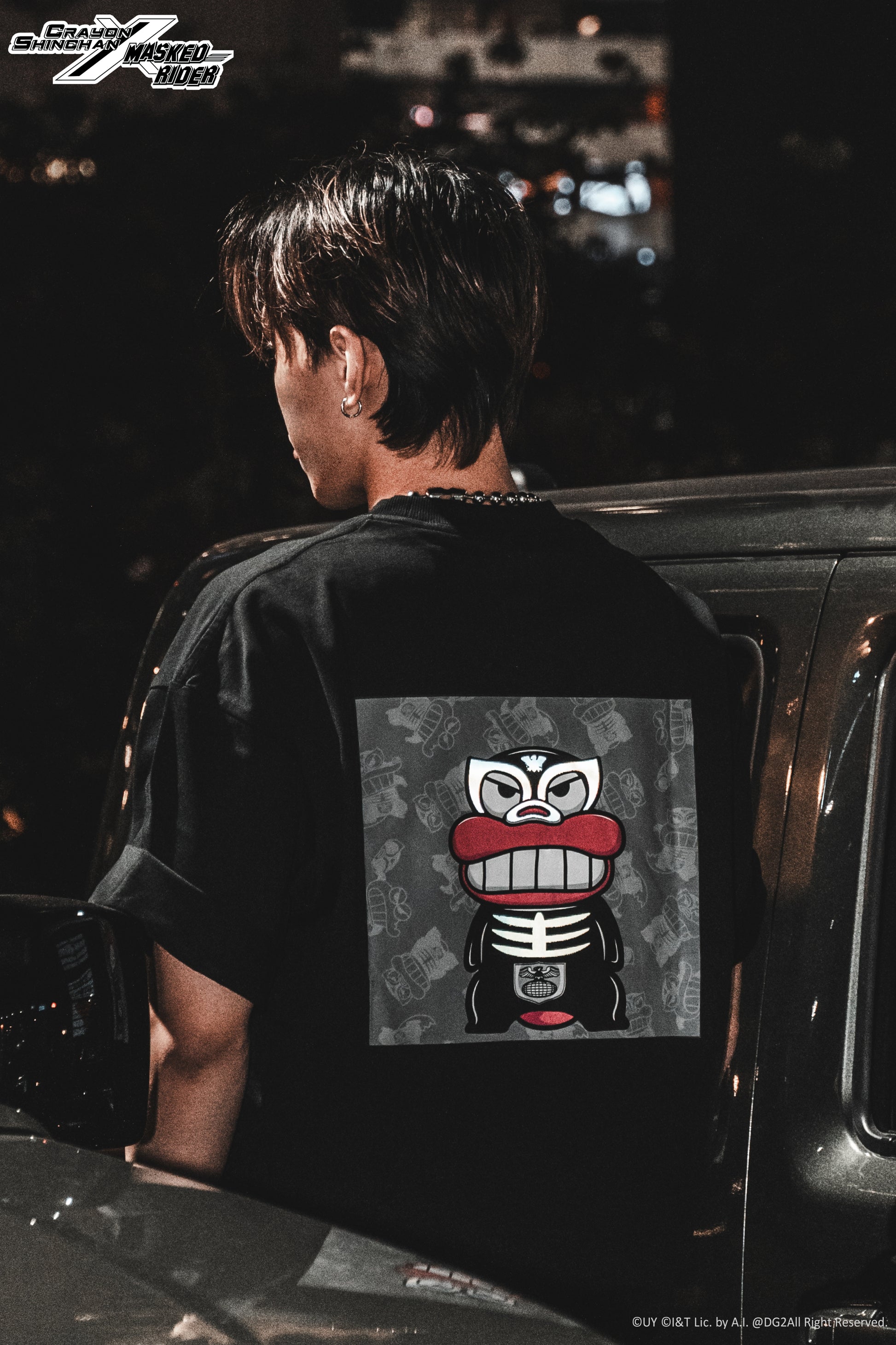 Crayon Shinchan x Masked Rider – Waniyama-san x Shocker Combatman Tee - Limited Version - DGSQUARED