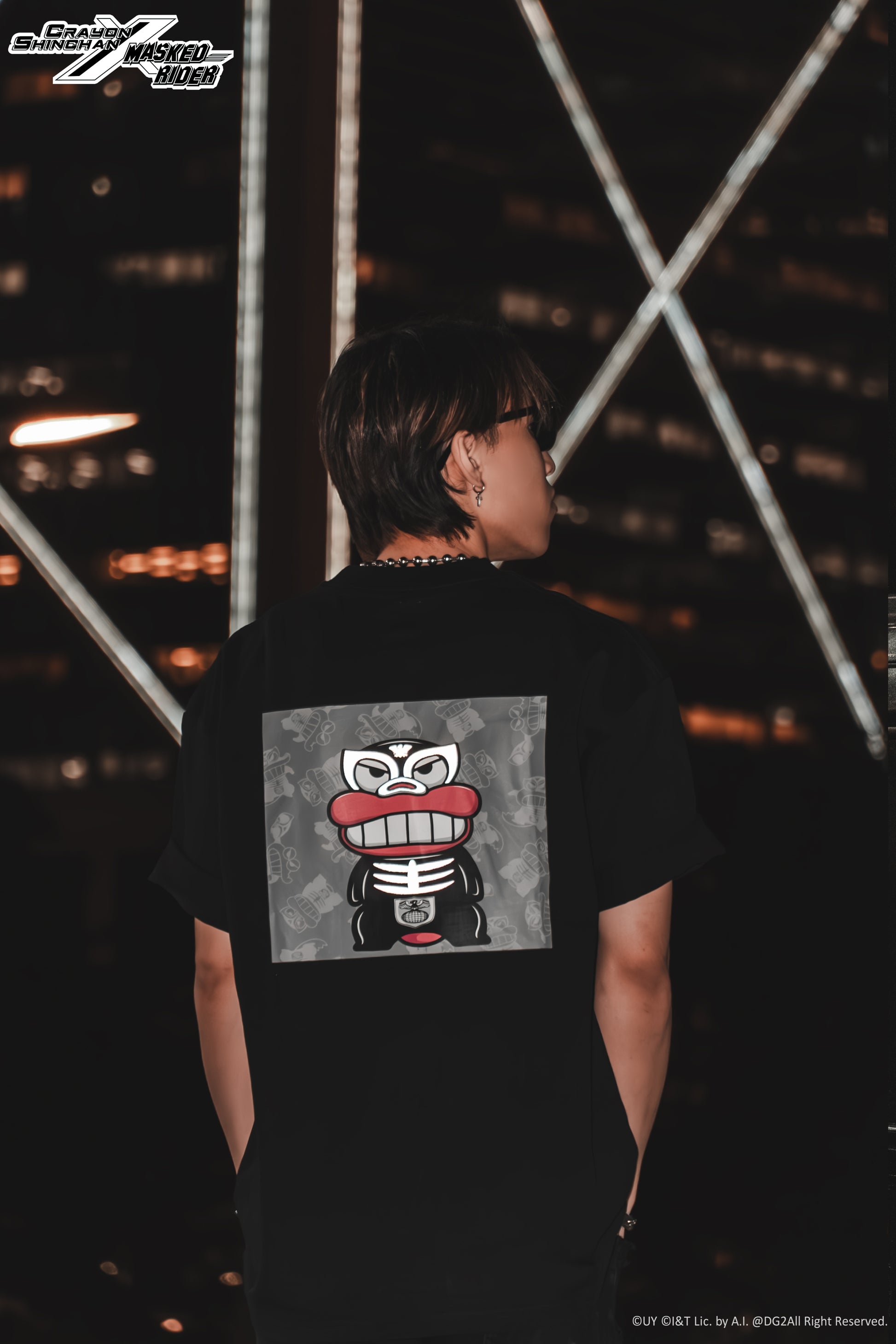 Crayon Shinchan x Masked Rider – Waniyama-san x Shocker Combatman Tee - Limited Version - DGSQUARED