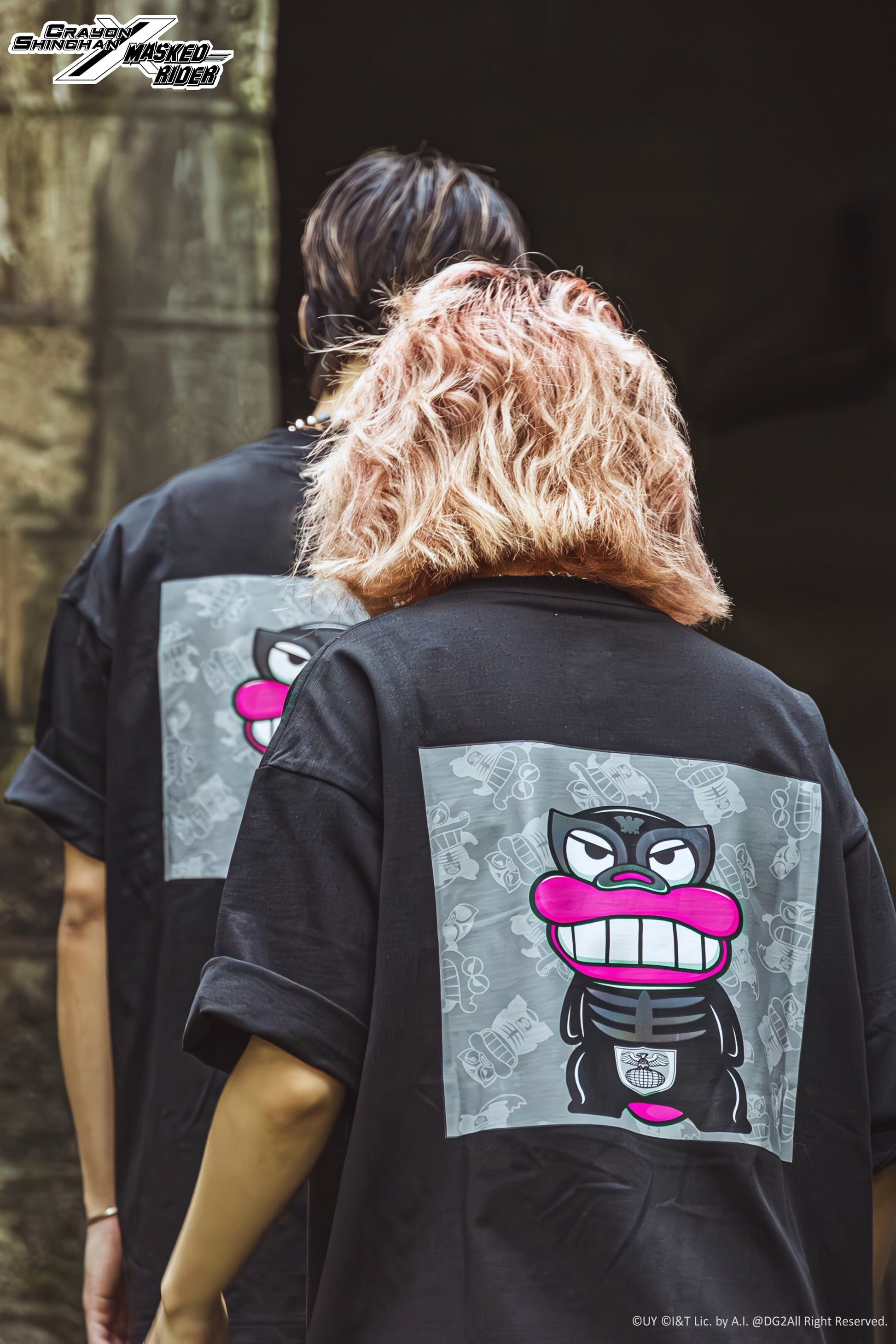 Crayon Shinchan x Masked Rider – Waniyama-san x Shocker Combatman Tee - Limited Version - DGSQUARED