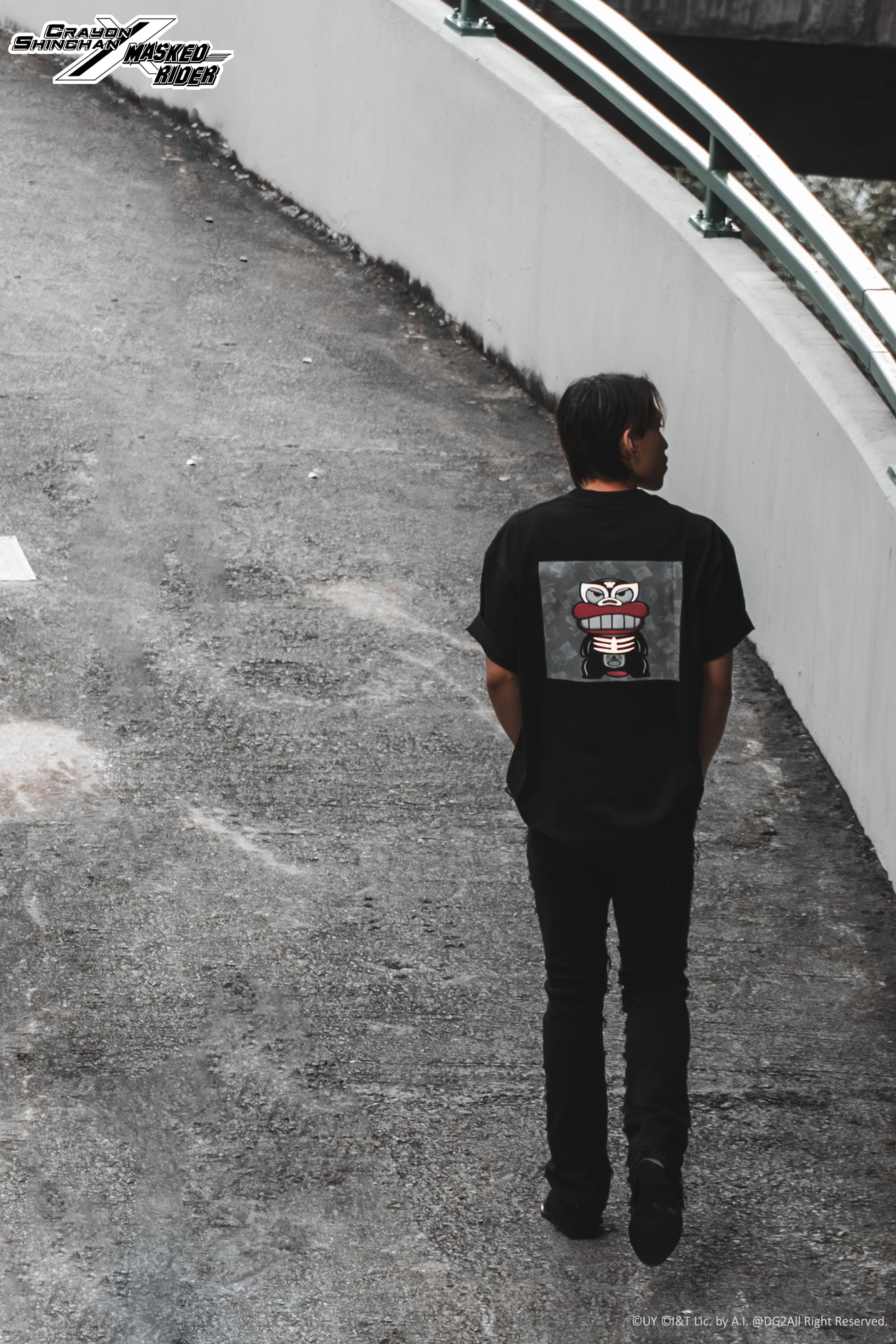 Crayon Shinchan x Masked Rider – Waniyama-san x Shocker Combatman Tee - Limited Version - DGSQUARED