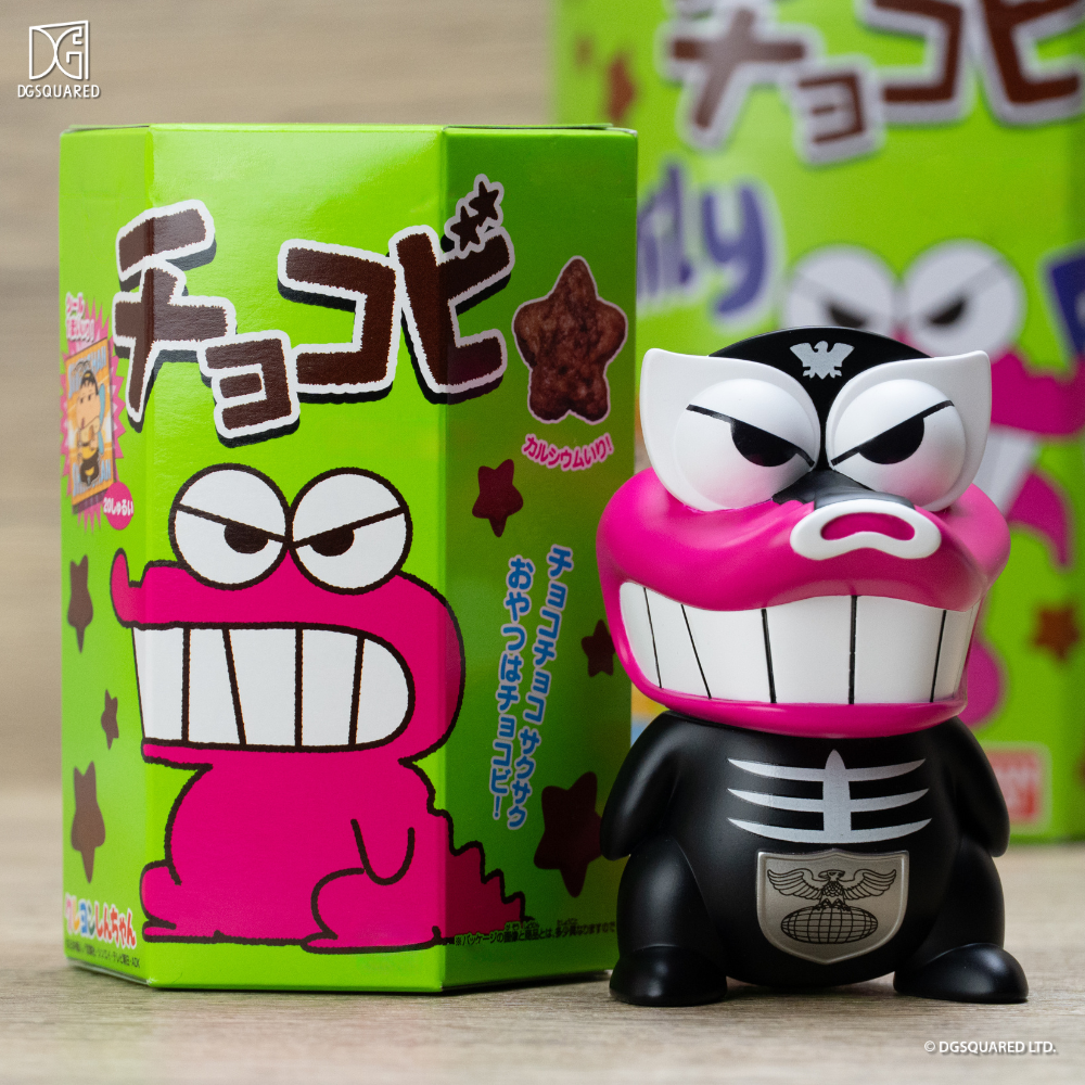 Crayon Shinchan x Masked Rider –Vinyl Figure - Waniyama-san x Shocker Combatman (original color) - DGSQUARED