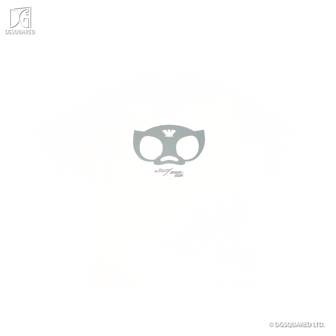 Crayon Shinchan x Masked Rider – Waniyama-san x Shocker Combatman Tee - White - DGSQUARED