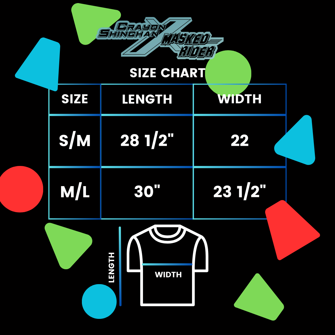 Crayon Shinchan x Masked Rider – MASKED RIDER 1 Tee - Black - DGSQUARED