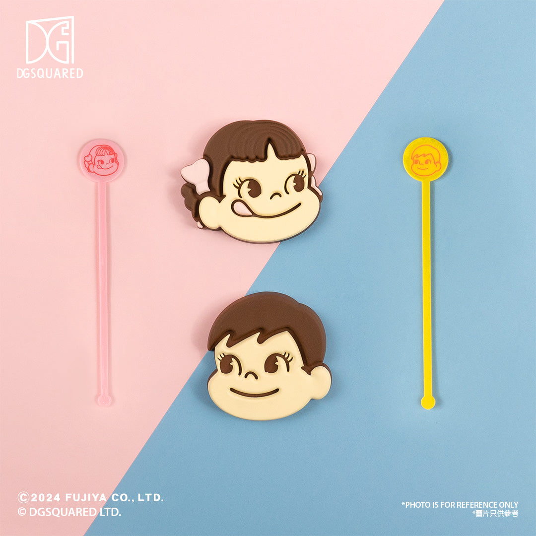 Peko Chan Chocolate Coaster with Stirrer - DGSQUARED