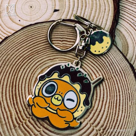 PINTRILL x Yumo & Friends Enamel Keychain - Tako