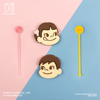 Peko Chan Chocolate Coaster with Stirrer