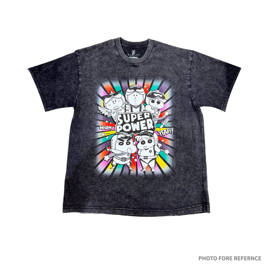 Crayon Shinchan x Super Sentai - DGSARTOR Tshirt (B&W)