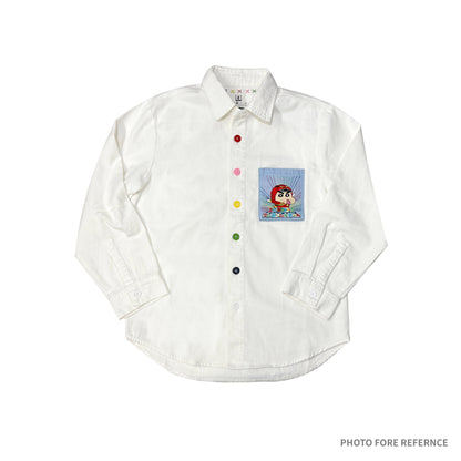 Crayon Shinchan x Super Sentai - DGSARTOR Shirt White