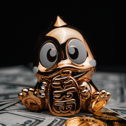 Bubble Bobble Art Vinyl - Bubblun (Premium Gold Edition)