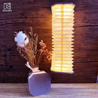 Portable Folding Paper Book Organ LED Lamp